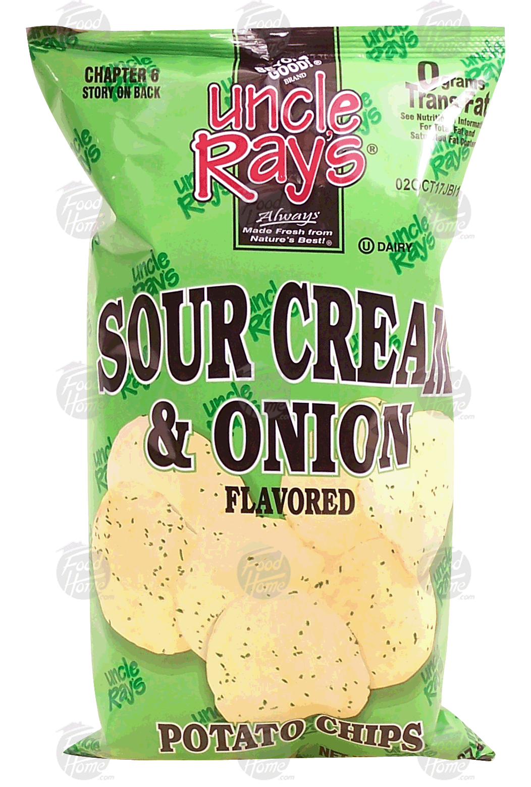 Uncle Ray's  sour cream & onion flavored potato chips Full-Size Picture